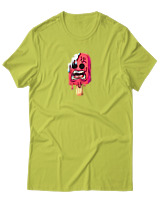 T-Shirt Αντρικό - Scared Ice Cream - Color Thumbnail Λαχανί