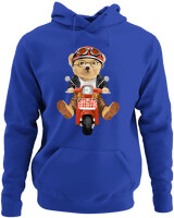 Φούτερ με κουκούλα - Scooter Bear - Color Thumbnail Μπλε Ρουά