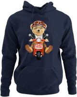 Φούτερ με κουκούλα - Scooter Bear - Color Thumbnail Navy Blue