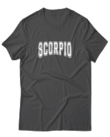 T-Shirt  Γυναικείο - Scorpio College Lettering - Color Thumbnail Ανθρακί