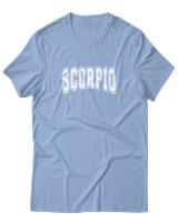 T-Shirt  Γυναικείο - Scorpio College Lettering - Color Thumbnail Γαλάζιο