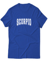 T-Shirt  Γυναικείο - Scorpio College Lettering - Color Thumbnail Μπλέ Ρουά
