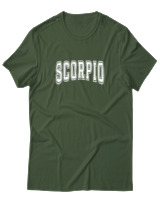 T-Shirt  Γυναικείο - Scorpio College Lettering - Color Thumbnail Κυπαρισσί