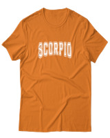 T-Shirt  Γυναικείο - Scorpio College Lettering - Color Thumbnail Πορτοκαλί