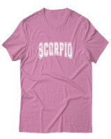 T-Shirt  Γυναικείο - Scorpio College Lettering - Color Thumbnail Ροζ