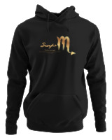 Φούτερ με κουκούλα Αντρικό - Scorpio Gold - Color Thumbnail Μαύρο