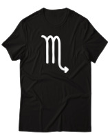 T-Shirt  Γυναικείο - Scorpio Just Lines - Color Thumbnail Μαύρο