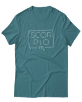 T-Shirt  Γυναικείο - Scorpio Square - Color Thumbnail Μπλέ Πράσινο