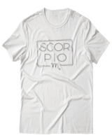 T-Shirt Αντρικό - Scorpio Square - Color Thumbnail Άσπρο