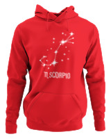Φούτερ με κουκούλα Αντρικό - Scorpio Universe - Color Thumbnail Κόκκινο