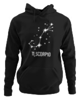 Φούτερ με κουκούλα Αντρικό - Scorpio Universe - Color Thumbnail Μαύρο