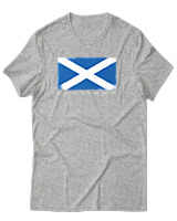 T-Shirt Αντρικό - Scotland Flag - Color Thumbnail Γκρι Μελανζέ