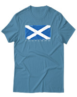 T-Shirt Αντρικό - Scotland Flag - Color Thumbnail Τιρκουάζ