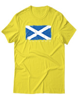 T-Shirt Αντρικό - Scotland Flag - Color Thumbnail Κίτρινο