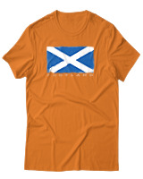 T-Shirt Αντρικό - Scotland Flag - Color Thumbnail Πορτοκαλί