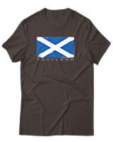 T-Shirt Αντρικό - Scotland Flag - Color Thumbnail Καφέ
