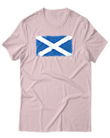 T-Shirt Αντρικό - Scotland Flag - Color Thumbnail Απαλό Ροζ