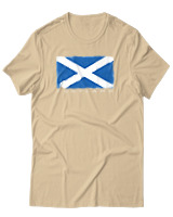 T-Shirt Αντρικό - Scotland Flag - Color Thumbnail Μπεζ