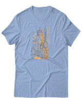 T-Shirt Αντρικό - Scotland Glasgow - Color Thumbnail Γαλάζιο