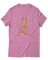 T-Shirt Αντρικό - Scotland Glasgow - Color Thumbnail Ροζ