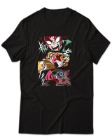T-Shirt Unisex - Scream Trio - Color Thumbnail Μαύρο