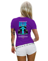 T-Shirt Στενή Γραμμή Γυναικείο - Scuderia Ferrari HP - Color Thumbnail Σκούρο Μωβ