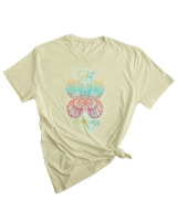 T-Shirt Woman Fashion Γυναικείο - Select Happiness - Color Thumbnail SAGE GREEN