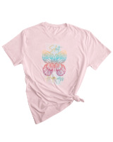 T-Shirt Woman Fashion Γυναικείο - Select Happiness - Color Thumbnail PALE PINK