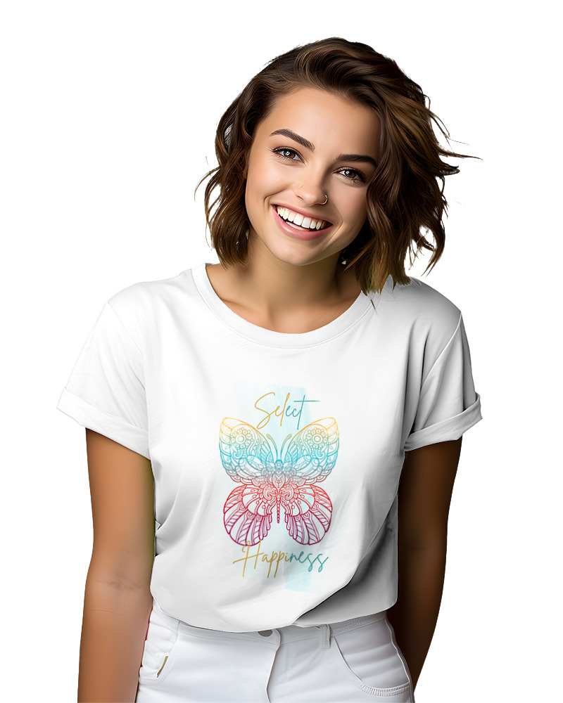 T-Shirt Woman Fashion Γυναικείο - Select Happiness - Image 1