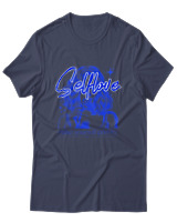 T-Shirt  Γυναικείο - Selflove - Color Thumbnail Μπλέ Γκρί
