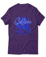 T-Shirt  Γυναικείο - Selflove - Color Thumbnail Μώβ