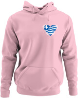 Φούτερ με κουκούλα - Shaky Greek Heart - Color Thumbnail Pink