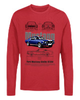 Μακρυμάνικο Μακό Αντρικό - Shelby GT350 1st Generation - Color Thumbnail Κόκκινο