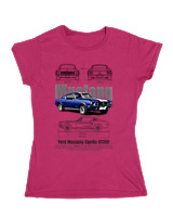 Κοριτσίστικο Κοντομανικο Παιδικό - Shelby GT350 1st Generation - Color Thumbnail Φουξια