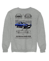 Φούτερ χωρίς κουκούλα Γυναικείο - Shelby GT350 1st Generation - Color Thumbnail Γκρι Μελανζέ