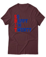 T-Shirt Αντρικό - Shit 20 - Color Thumbnail Μπορντό
