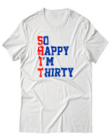T-Shirt Αντρικό - Shit 30 - Color Thumbnail Άσπρο