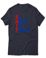 T-Shirt Αντρικό - Shit 30 - Color Thumbnail Σκούρο Μπλε