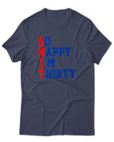 T-Shirt Αντρικό - Shit 30 - Color Thumbnail Μπλε Γκρι