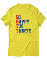 T-Shirt Αντρικό - Shit 30 - Color Thumbnail Κίτρινο