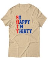 T-Shirt Αντρικό - Shit 30 - Color Thumbnail Μπεζ