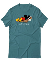 T-Shirt Αντρικό - Shit Happens - Color Thumbnail Μπλε Πράσινο