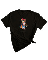 T-Shirt Woman Fashion Γυναικείο - Shopacholic - Color Thumbnail BLACK