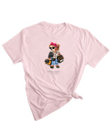 T-Shirt Woman Fashion Γυναικείο - Shopacholic - Color Thumbnail PALE PINK