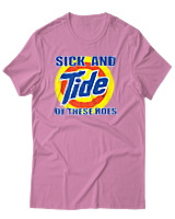 T-Shirt Αντρικό - Sick And Tide Of These Hoes - Color Thumbnail Ροζ