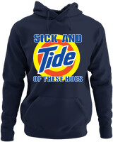 Φούτερ με κουκούλα - Sick And Tide Of These Hoes - Color Thumbnail Navy Blue