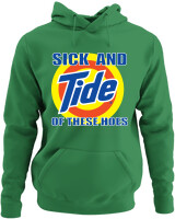 Φούτερ με κουκούλα - Sick And Tide Of These Hoes - Color Thumbnail Kelly Green