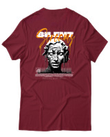 T-Shirt Αντρικό - Silent Screams - Color Thumbnail Σκούρο Κόκκινο