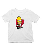 T-Shirt  - Simpsons Fried Chicken - Color Thumbnail 'Ασπρο