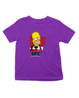 T-Shirt  - Simpsons Fried Chicken - Color Thumbnail Σκούρο Μωβ